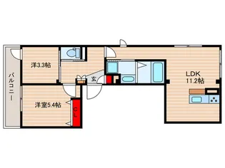 フォレ ドゥ ファミーユ【2階】の間取り