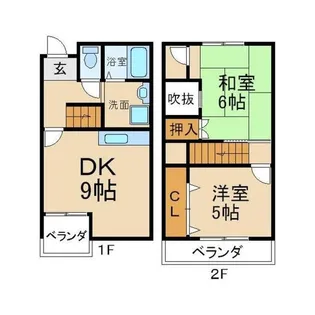 マンションタイムII【1階】の間取り