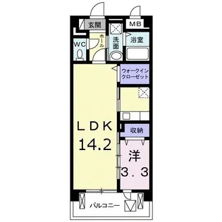 フィオーレ・YAMATO【3階】の間取り