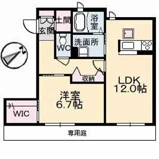 アッヴェニーレ A棟【1階】の間取り