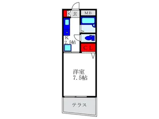 モデラートナオ【1階】の間取り