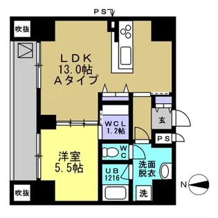 AXIA MEIEKI【5階】の間取り