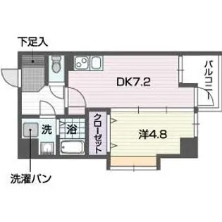レキシントンスクエア駅東【9階】の間取り