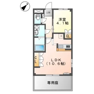 グランドステージ雅【1階】の間取り