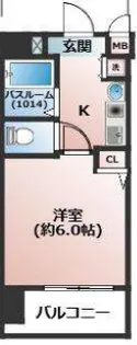 エステムコート梅田東アクアパレス【5階】の間取り