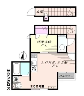 サザンクロス【2階】の間取り