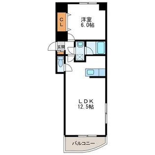 グランデ・トール【6階】の間取り