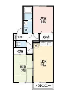 セジュールミシマ【2階】の間取り