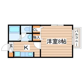 WELL長町南【2階】の間取り