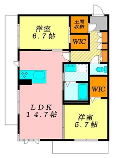 シャン クレール柏【2階】の間取り