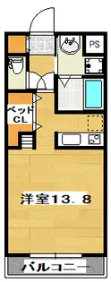パルティール参番館【2階】の間取り