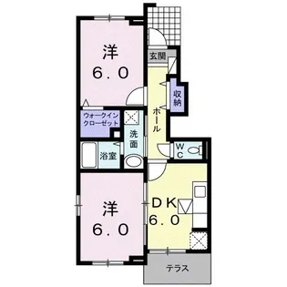 フォーレスト湯布院II【1階】の間取り