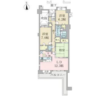 エクセル我孫子優美ヶ丘ビューコート【2階】の間取り