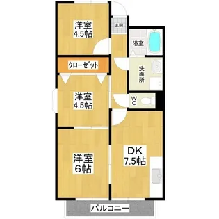 サンフル真鍋【2階】の間取り