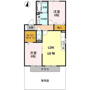 パストラル I/II【1階】の間取り