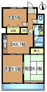 大関山ハイツ【8階】の間取り