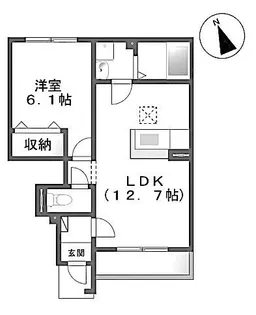 フルラージュ【1階】の間取り