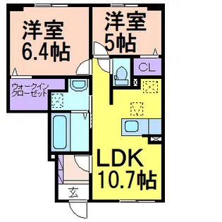 N-1 C【1階】の間取り