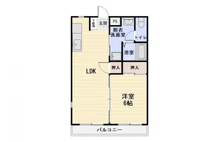 ツインパレスコイズミF【1階】の間取り