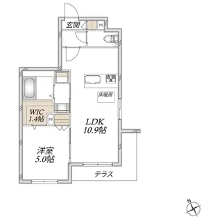 スカイメゾンYAWATA【1階】の間取り
