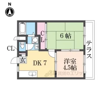 エスポワール神殿町【2階】の間取り
