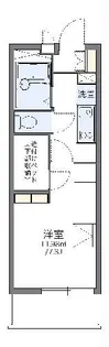 レオパレス水向【2階】の間取り