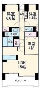 アマックス横浜【6階】の間取り