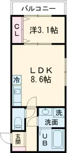 エレガンス藤井寺【2階】の間取り