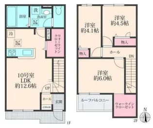 カーサポポラーレの間取り