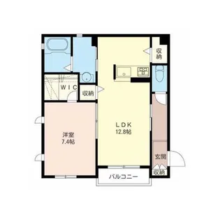 ファミーユ山手【1階】の間取り
