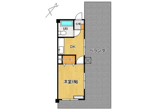 向日葵マンション【4階】の間取り
