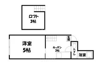 アスターナ京の袋小路長屋【1階】の間取り