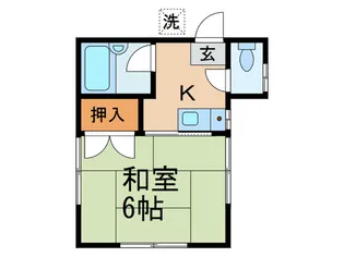 ハウス矢藤1【2階】の間取り