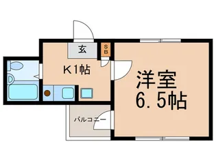 岩屋ハイツ【3階】の間取り
