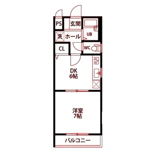 ヴィラ川崎【3階】の間取り