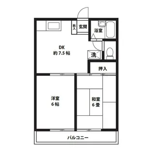 ハイツフォレスト【2階】の間取り