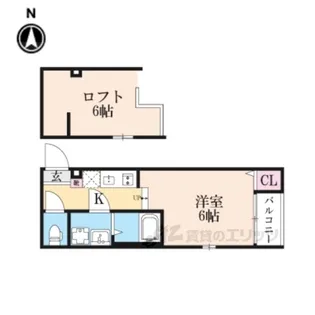 LEGARE伏見【2階】の間取り