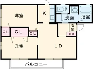 アイビー B棟【2階】の間取り