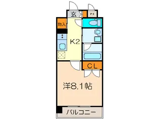 ララステ-ジ熱田【2階】の間取り