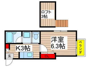 リバーパレス2番館【2階】の間取り