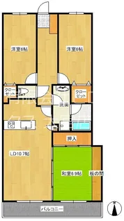 リヴェリエ大宮日進【3階】の間取り