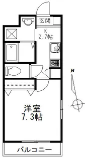 プラチナレジデンス新宿北【2階】の間取り