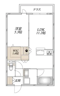 ドルフ東武練馬【1階】の間取り