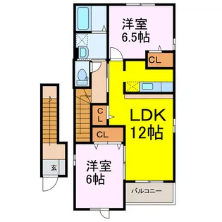 プルミエ【2階】の間取り