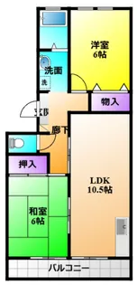 サンクエスB【2階】の間取り