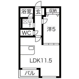 フレシールI【2階】の間取り