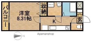 ルシード池田【2階】の間取り