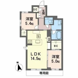 Shamaison est’ ma ma II **【1階】の間取り