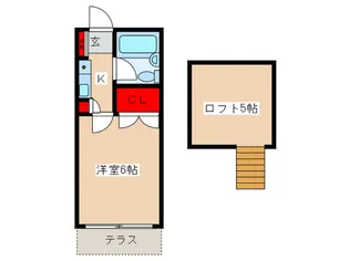 アミューズメント川口第二【1階】の間取り