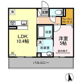 アルモニーA.B【1階】の間取り